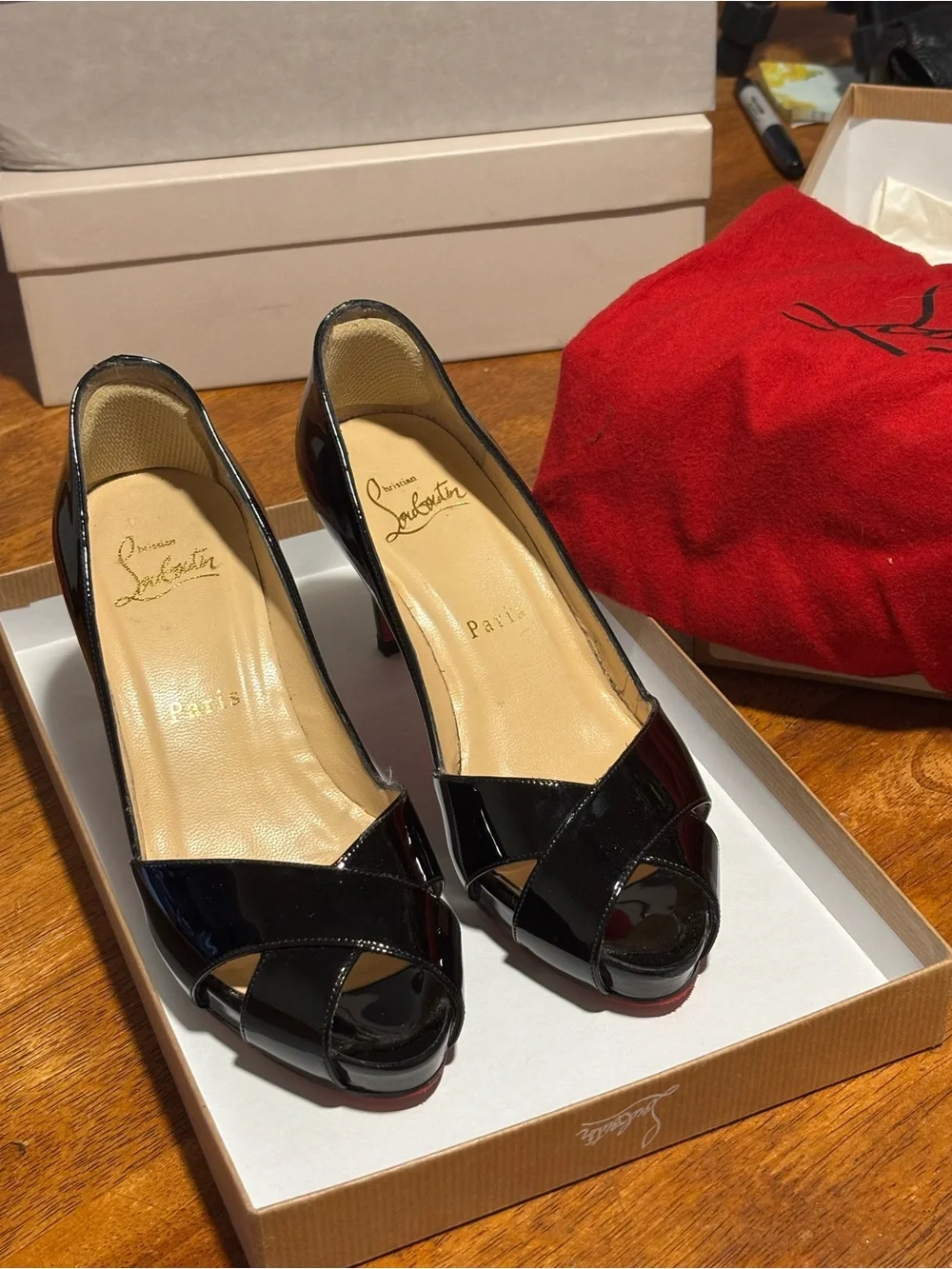 Christian Louboutin Shelleymat 85 in Size 34